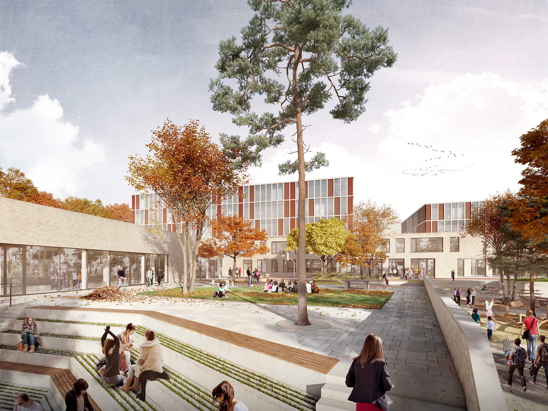 Primary and Middle School, New Building  Im Steinpark