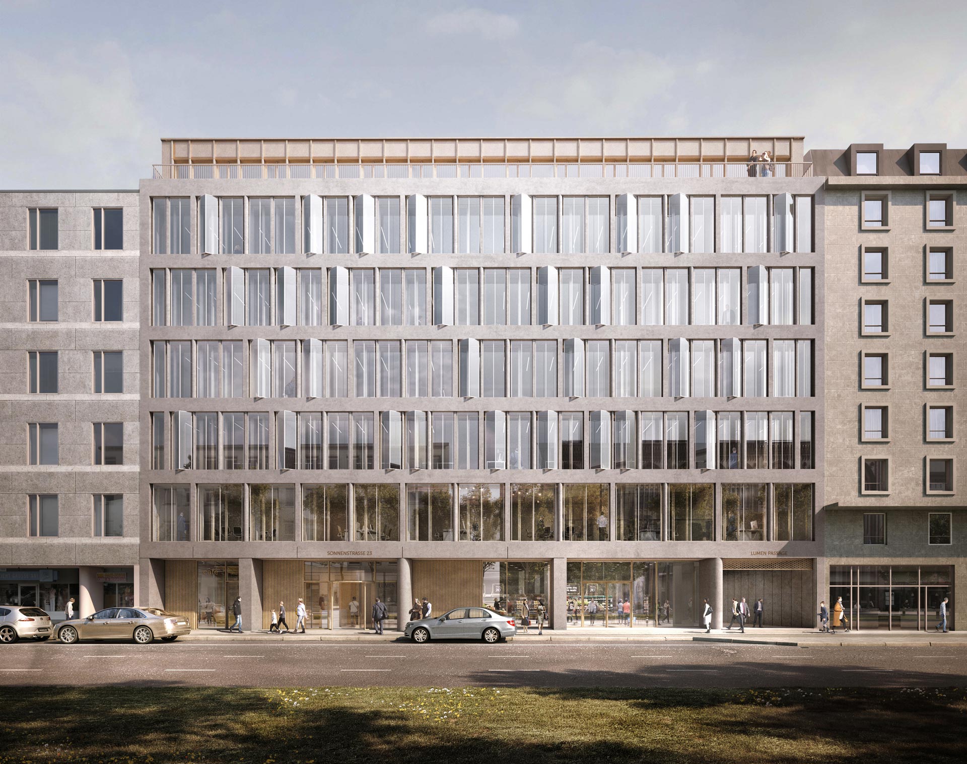 Neues Büro- und Geschäftsgebäude 