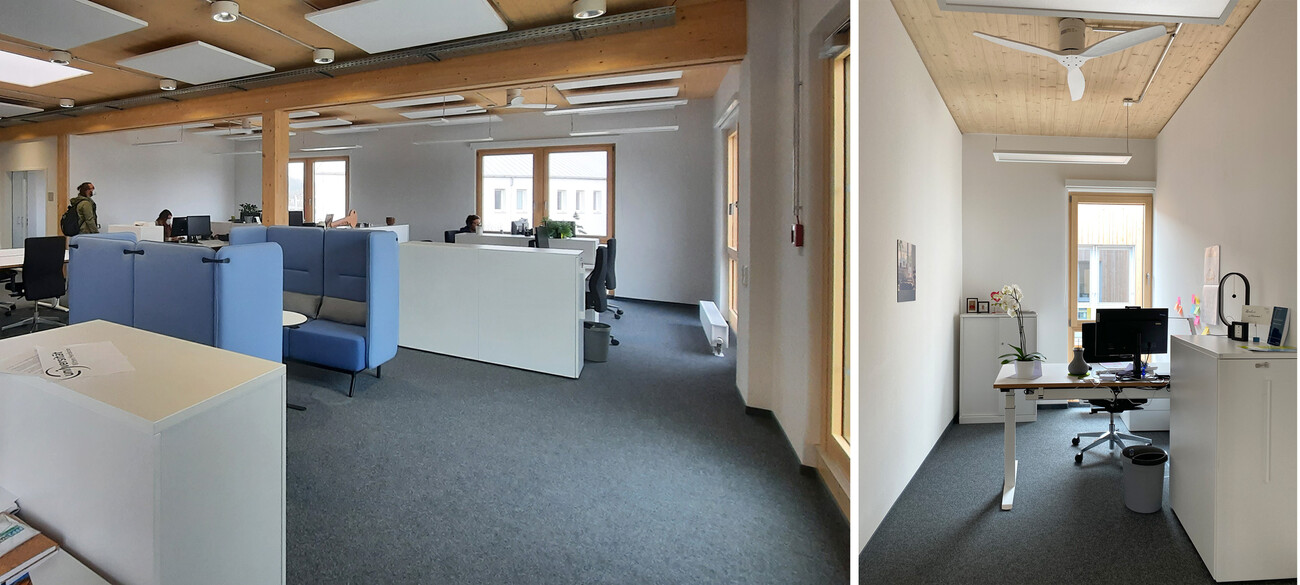 Extension en bois pour l'université